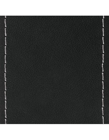PREMIUM C/VOLANTE PELLE NERO 44-46CM CUCIT.ARGENTO