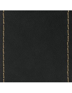 PREMIUM C/VOLANTE PELLE NERO 44-46CM CUCIT.BEIGE 2