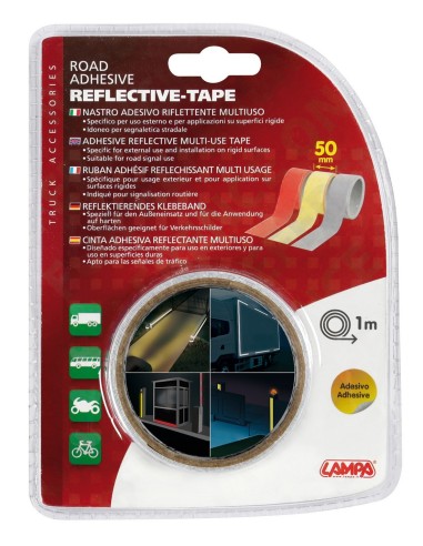 NASTRO RIFLETTENTE BIANCO 1M X 5CM