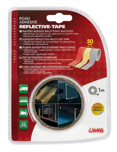 NASTRO RIFLETTENTE BIANCO 1M X 5CM