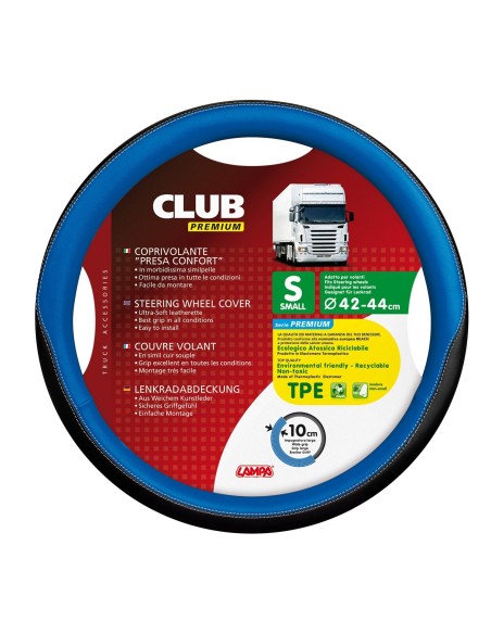 -COPRIVOLANTE --CLUB-- PREMIUM NERO+BLU --S-- 42-4