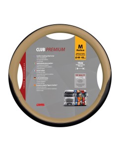 -COPRIVOLANTE --CLUB-- PREMIUM NERO+BEIGE --M-- 44