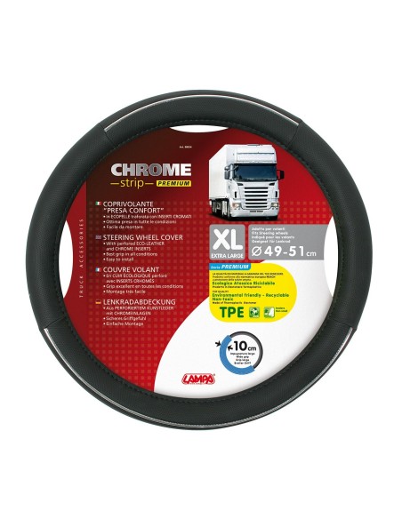 -COPRIVOLANTE --CROME STRIP-- PREMIUM --XL-- 49-51