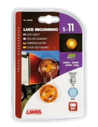 -CP.LUCI INGOMBRO A LED AMBRA --S-11--24V-
