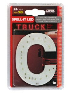 -LETTERA ADESIVA --C-- 24V LED ROSSI-