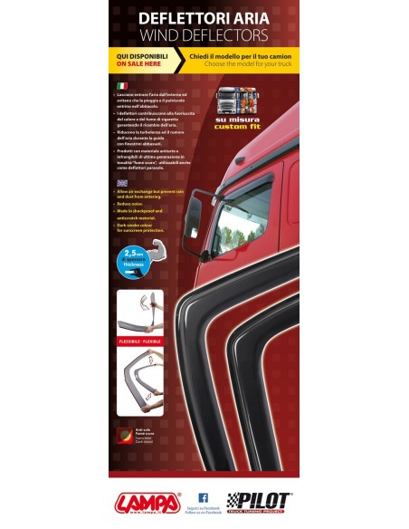 LOCANDINA -ACCESSORI CAMION- DEFLETTORI-