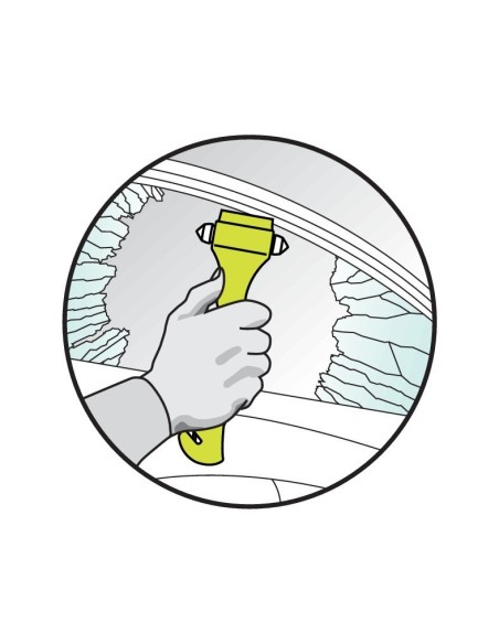 -MARTELLO SALVAVITA --GLOW YELLOW---