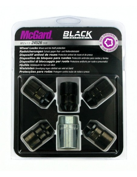 BULLONI ANTIF.MCGARD (5-LOCK BLACK EDITION