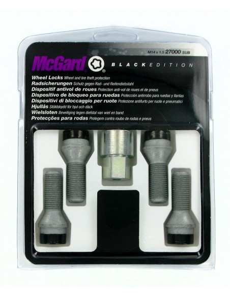 BULLONI ANTIF.MCGARD M14X1,5 BLACK EDITION