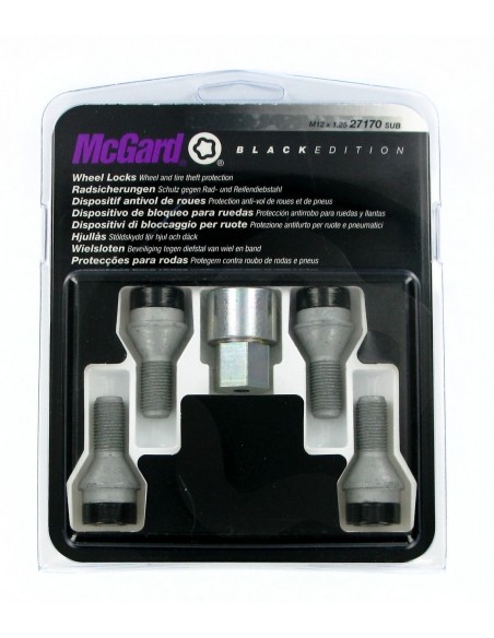 BULLONI ANTIF.MCGARD M12X1,2 BLACK EDITION