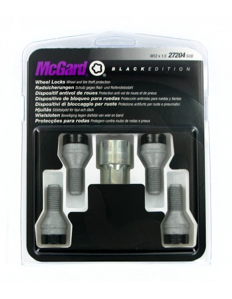 BULLONI ANTIF.MCGARD M12X1,5 BLACK EDITION