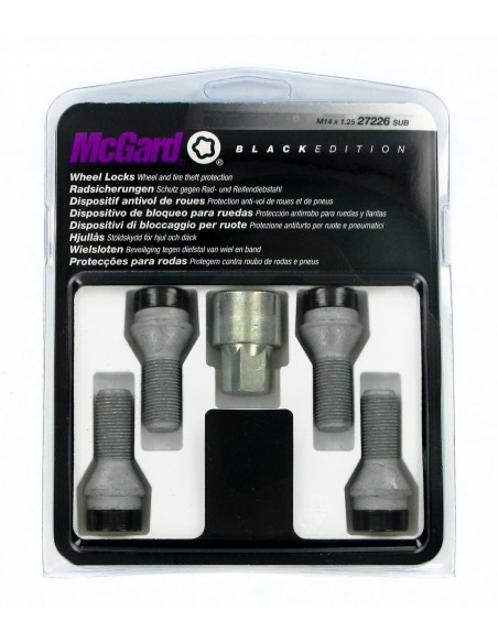 BULLONI ANTIF.MCGARD M14X1,2 BLACK EDITION