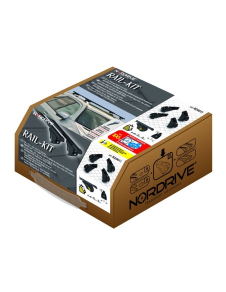 KIT RAILING PER BARRE QUADRA (PER PROFILI NORMALI)