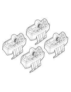 KIT ATTACCHI TOYOTA RAV 4 (NO RAILING) 13 in poi