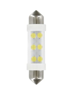 COPPIA LAMPADINA 24V 6 LED BIANCO SILURO 11X41 SV8,5-8 98349 LAMPA