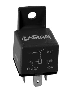 RELE' UNIVERSALE 12V-30A 4 CONTATTI 45500 LAMPA