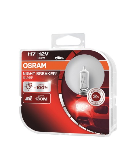 CP.LAMPADE H7 12V 55W NIGHT BREAKER SILVER PX26D +