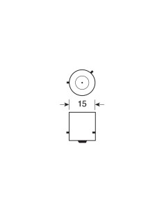 LAMPADINA MULTILED PY21W ARANCIONE ATTACCO BAU15S 58371 LAMPA 2