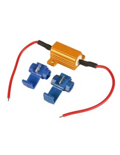 RESISTENZA ALLUMINIO 6OHM 25W C/CONNETTORI RAPIDI 45506 LAMPA