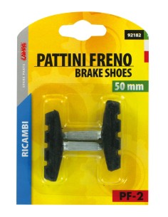COPPIA PATTINI FRENO 50MM CANTIL. 92182 LAMPA 2