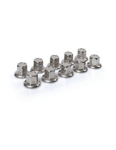 SET 10 PZ.COPRIBULLONI 33MM ACCIAIO INOX TESTA PIATTA 98052 LAMPA