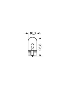 LAMPADINA 12V 6W ORIGINAL LINE MINIXEN BA9S SFUSA 2