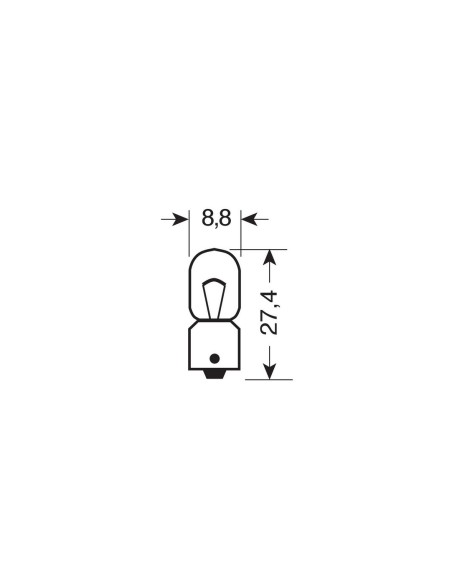 LAMPADINA T4W 12V 4W COOL BLUE BA9S SFUSA