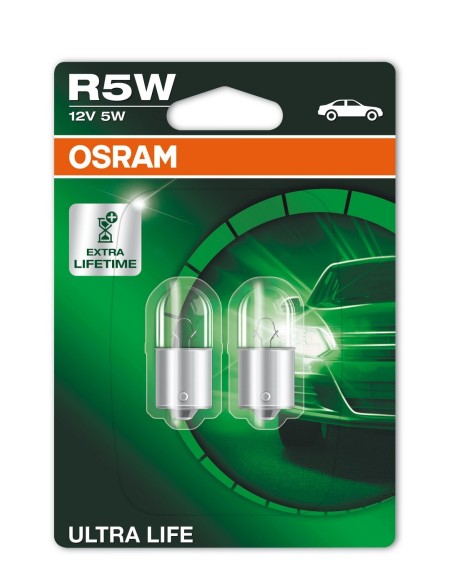 CP.LAMPADE R5W 12V 5W ULTRA LIFE BA15S BLISTER