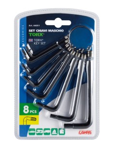 SET 8 PZ. CHIAVI TORX 66051 LAMPA 2