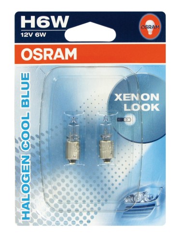 CP.LAMPADE H6W 12V 6W COOL BLUE BAX9S BLISTER