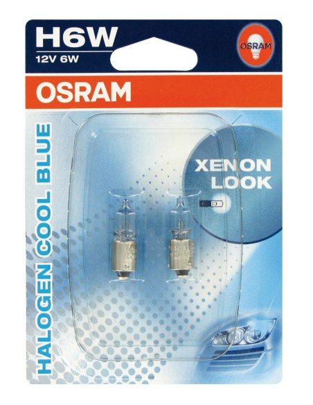 CP.LAMPADE H6W 12V 6W COOL BLUE BAX9S BLISTER
