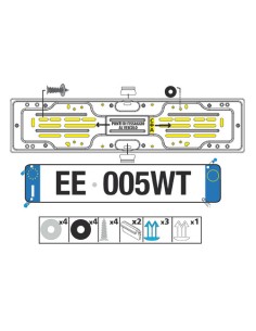 Portatarga posteriore in alluminio anodizzato 2