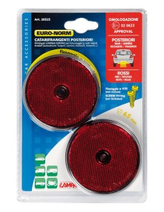 Catarifrangenti rotondi - Ø 65 mm - Rosso