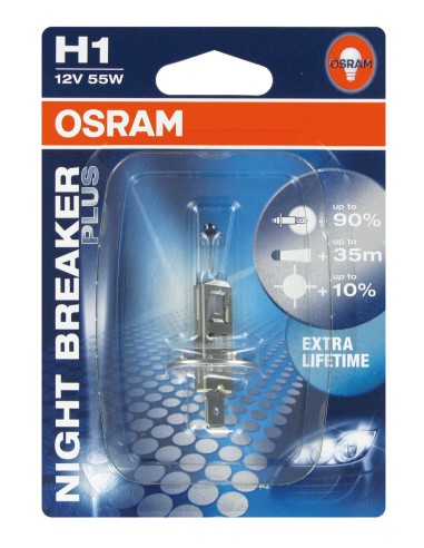 LAMPADINA H1 12V 55W NIGHT BREAKER PLUS P14,5S BLI
