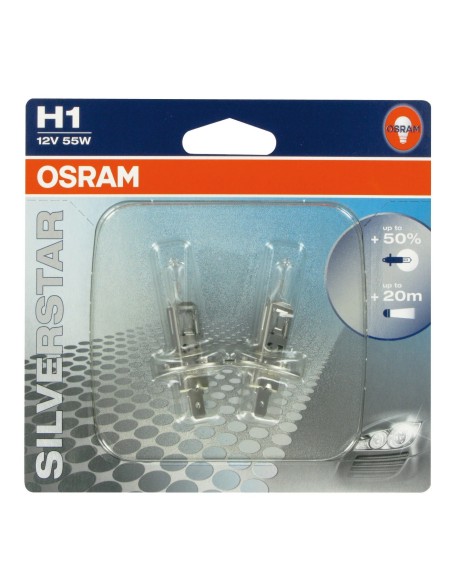 CP.LAMPADE H1 12V 55W SILVER STAR P14,5S BLISTER