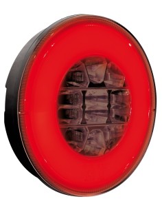 FANALE POSTERIORE ROTONDO 12/24V O-LED 3 FUNZIONI 41534 LAMPA 2