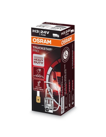 LAMPADINA H3 24V 70W TRUCKSTAR PRO PK22S SCATOLA