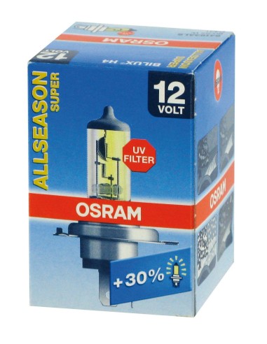 LAMPADINA H4 12V 60/55W ALL SEA SON SUPER P43T SCA
