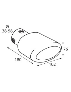 TERMINALE SPORTIVO IN ACCIAIO 2