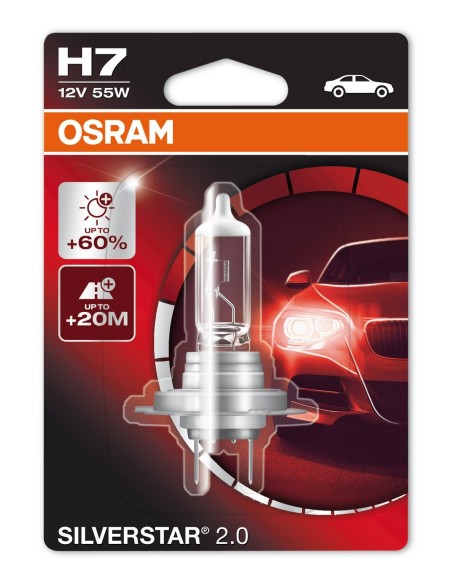 LAMPADINA H7 12V55W SILVERSTAR 2.0 PX26D BLISTER