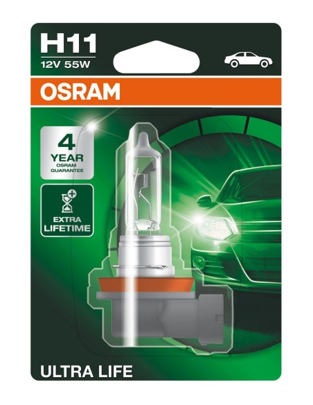 LAMPADA H11 12V 55W ULTRA LIFE PGJ19-2 BLISTER