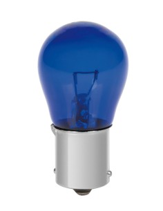 COPPIA LAMPADINA 1 FILAM. 21W BA15S BLUE-DYED COLOUR 58074 LAMPA