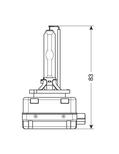 Lampada HID Xenon 4.300°K - D3S - 35W - PK32d-5 - 1 pz  - Scatola 2