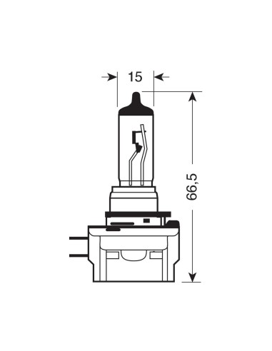 LAMPADINA H8B 12V 35W ORIGINAL LINE PGJY19-1