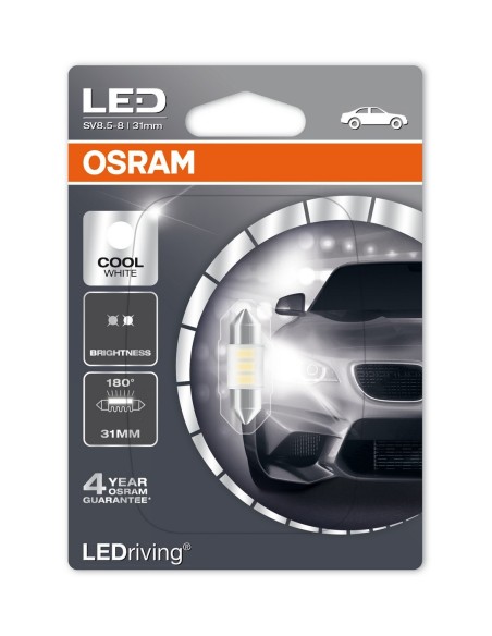 LAMPADA LED STANDARD SV8,5-8 C5W 31MM BIANCO 6000K