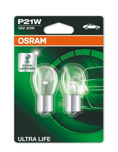 CP.LAMPADE P21W 12V 21W ULTRA LIFE BA15S BLISTER