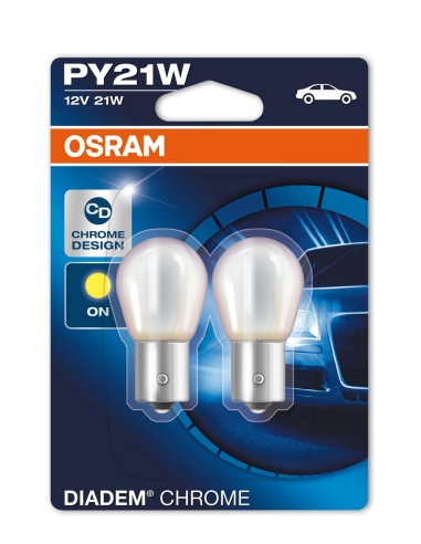 CP. LAMPADE PY21W 12V 21W DIADEM CHROME BAU15S ARA