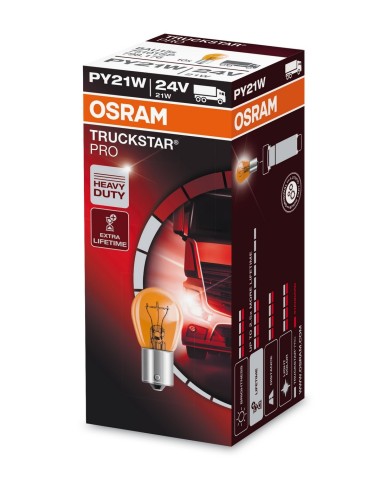 LAMPADINA PY21W 24V TRUCKSTAR PRO BAU12S ARANCIO S
