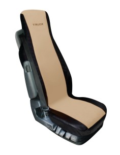 Elisa, coprisedile in poliestere e Skeentex per camion - Beige/Nero