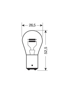 CP.LAMPADE P21/5W 24V 21/5W ORIGINAL LINE BAY15D B 2